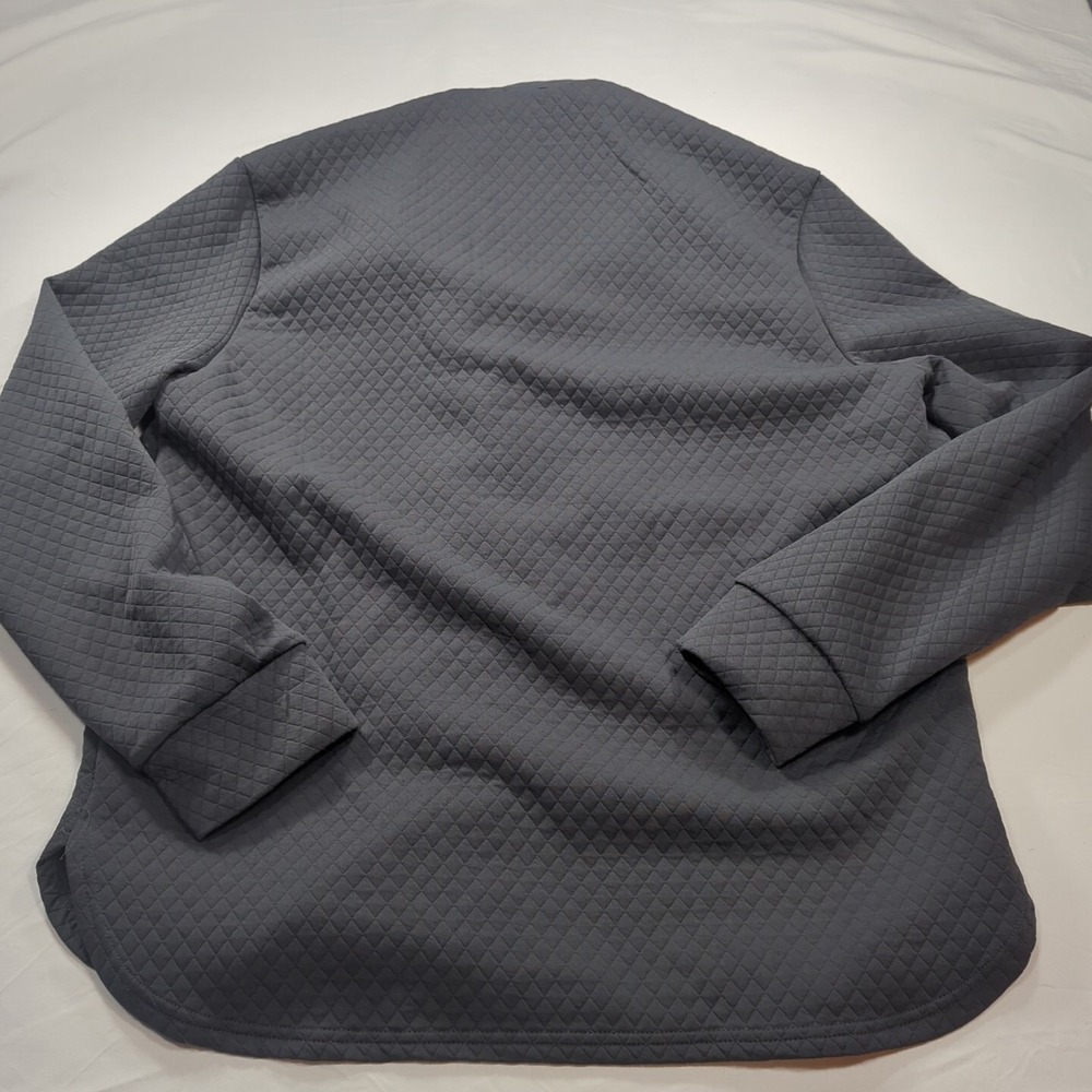 Magaschoni Button knit Stretch Blazer Womens Medium Jacket Dark‎ Gray 2 Pocket - Picture 7 of 7